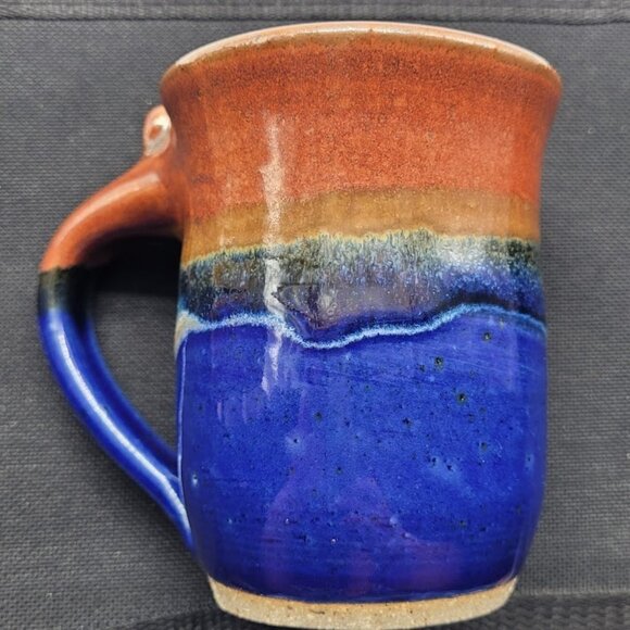 NWOT Blue Spruce Pottery Patrick's Coffee Mug Mountain Lake Cabin Handmade Tea - Picture 10 of 13
